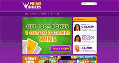 Desktop Screenshot of primewinners.com